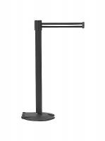 8FF99 Post w/Belt, 39 In, Black/White Horizontal