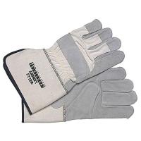 9K727 Leather Palm Gloves, Cowhide, Gray, L, PR