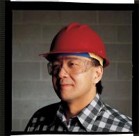 8FG62 Hard Hat, FrtBrim, NonSlotted, 6RtchtBlue