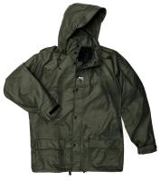 8FT86 Rain Jacket with Hood, Green, 2XL