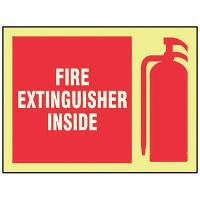 9J756 Fire Extinguisher Sign, 7 x 10In, FEXT INS