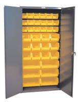 9GP10 Cabinet With 36 Hook On Bins, Gray