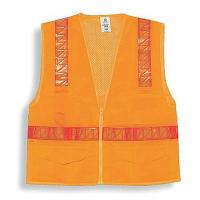 8V474 High Visibility Vest, Class 2, M, Orange