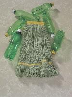 9EH36 Looped End Mop, Wet, PET, Small, Green/Ylw