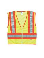 9FJZ0 High Visibility Vest, Class 2, 2XL, Orange