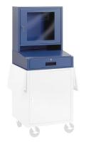 8GX54 Mobile Computer Cabinet, LCD, Part A, Blue