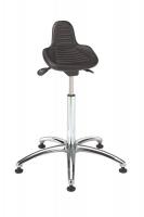 8LK69 Sit-Stand Stool, Black