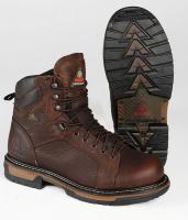 9TWU9 Work Boots, Pln, Mens, 9, Copper Kettle, 1PR