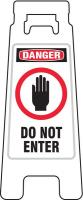8N038 Floor Stand Sign, Danger Do Not Enter