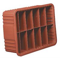 8Y551 Divider Box, Red, 17x6x22