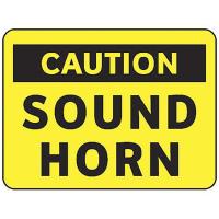 9CLA1 Caution Sign, 10 x 14In, BK/YEL, Vinyl, ENG