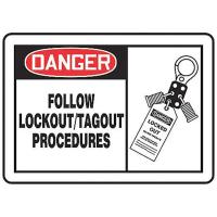 9DPK8 Danger Security Sign, 10 x 14In, ENG, SURF