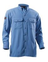 8VT66 Utility Shirt, M, Navy Blue, Microban