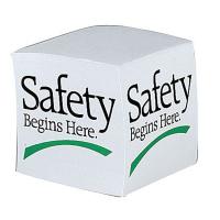 8NCP7 Slogan Memo Cube, Safety Begins Here