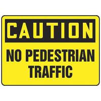 9TAM9 Caution Sign, 10 x 14In, BK/YEL, PLSTC, Text