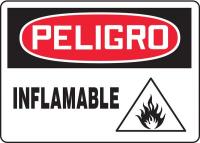 8NKF1 Danger Sign, 7 x 10In, R and BK/WHT, SURF