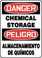 8NMY0 Danger Sign, 10 x 14In, R and BK/WHT, PLSTC