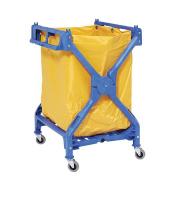 8NT42 Laundry Cart, Blue, 36-1/2 In.H, 25 In.D