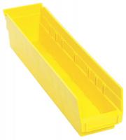 8PCC0 Shelf Bin, 17-1/8L x 4-1/8W, Yellow