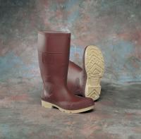 8PE90 Knee Boots, Mens, 10, Pullon, Brick/Crm, 1PR