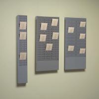 9HT80 Adjustable Time Card Rack, 30x13 5/8x2 In