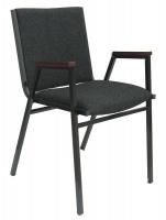 8PTH4 Guest Chair, Stack, Charcoal