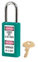 9MAD0 Lockout Padlock, KA, Teal, 1/4 In. Dia.