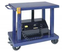 8RHX4 Scissor Lift Cart, 2000 lb., Steel, Fixed