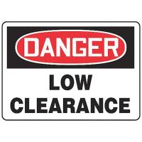 9VY26 Danger Sign, 10 x 14In, R and BK/WHT, ENG