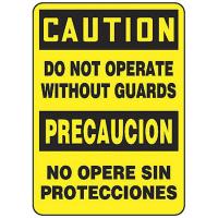 9K890 Caution Sign, 14 x 10In, BK/YEL, AL, Text