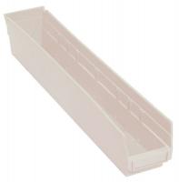 8RPC7 Shelf Bin, 23-5/8L x 4-1/8W, Ivory