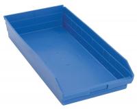 8RPR7 Shelf Bin, 23-5/8L x 11-1/8W, Blue