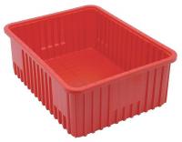 8RR01 Dividable Container, 22-1/2Lx17-1/2W, Red