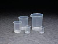 8RUZ4 Beaker Set, Plastic, 5 Beakers