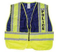 8FCU9 Pro Police Safety Vest, Blue, 2XL/4XL