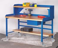 8TJ99 Mobile Workbench, Shop Top, 60x30, Blue