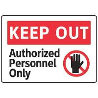 8TMJ7 Danger Sign, 7 x 10In, R and BK/WHT, ENG