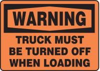 8TN51 Warning Sign, 10 x 14In, BK/ORN, PLSTC, ENG