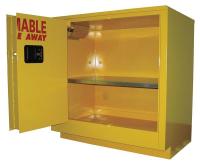 8XZG1 Flammable Safety Cabinet, 24 Gal., Yellow