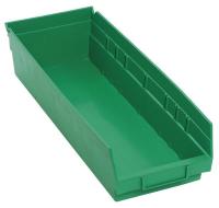 8TT53 Shelf Bin, 17-7/8L x 6-5/8W, Green