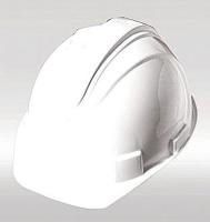 9PZ82 Hard Hat, FrtBrim, Slotted, 4PinLk, White