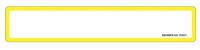 8UK84 Pipe Marker, (Blank), Yel, 2-1/4x12 In, PK10