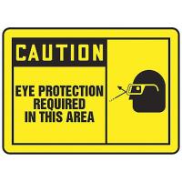 9M868 Caution Sign, 10 x 14In, BK/YEL, ENG, SURF