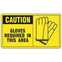 8UPW1 Caution Sign, 7 x 10In, BK/YEL, Self-ADH