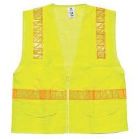 8NJR7 High Visibility Vest, Class 2, L, Lime