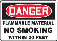 8RL09 Danger No Smoking Sign, 10 x 14In, AL, ENG