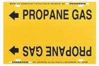 8VKP6 Pipe Marker, Propane Gas, Yel, 6 to7-7/8 In