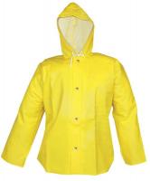 8UKA5 Rain Jacket with Hood, Yellow, S