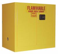 8VL09 Flammable Safety Cabinet, 30 Gal., Gray