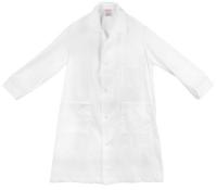 8VN28 Lab Coat, L, White, Male